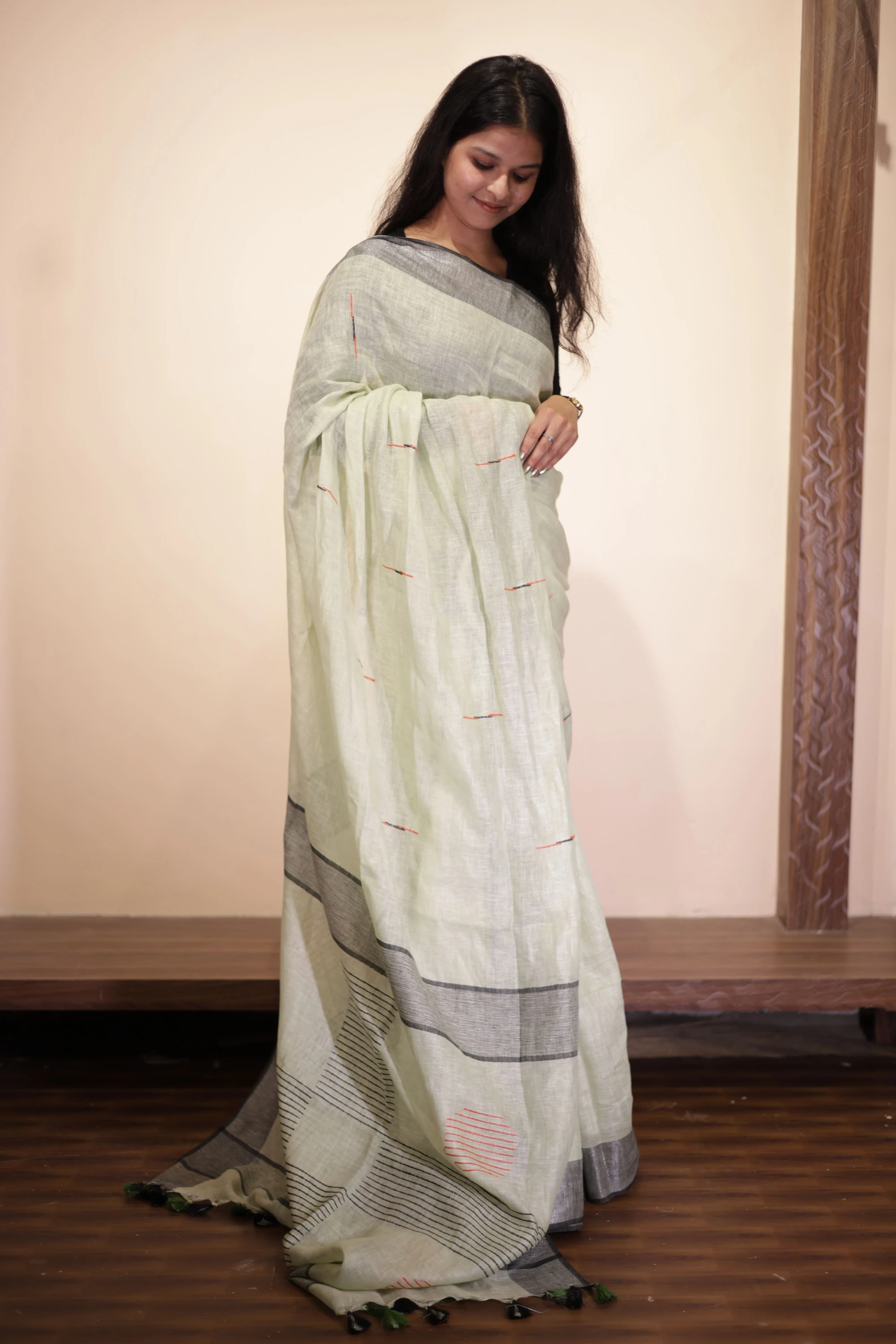 Traditional handloom sarees and fabrics